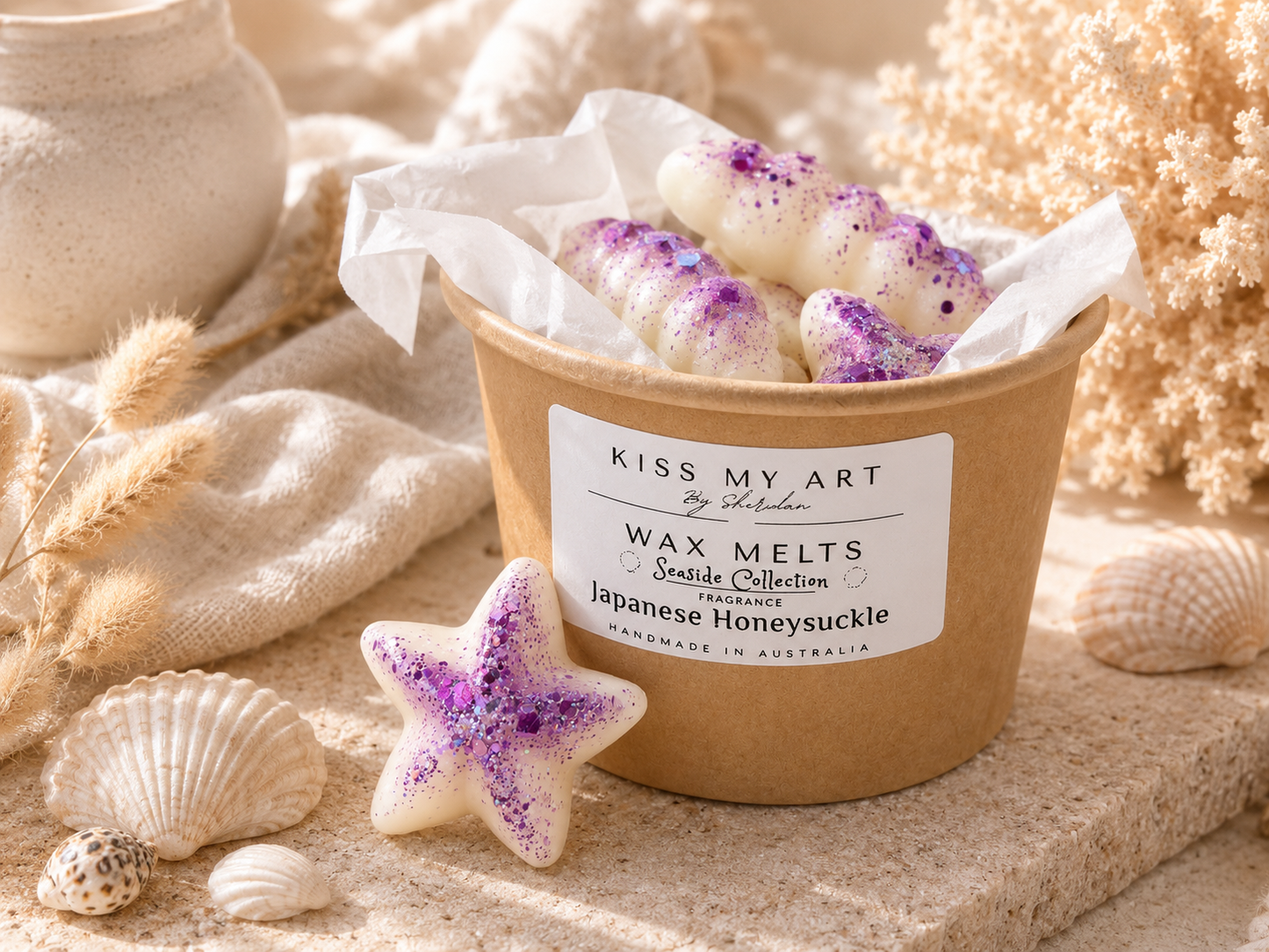 Seaside Collection |  Wax Melts Tub | Japanese Honeysuckle