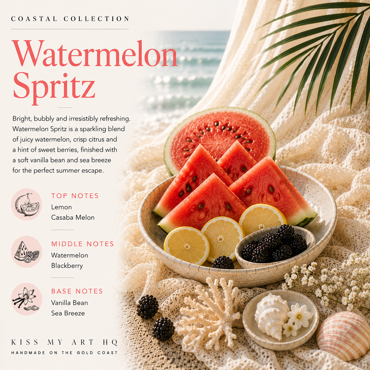 Watermelon Spritz | Car Diffuser | Palm Tree