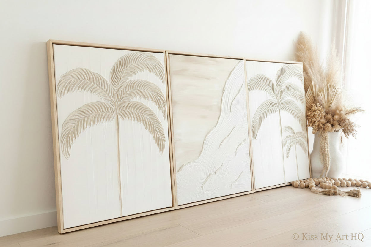 Cali Beach Trio | Sand & White -