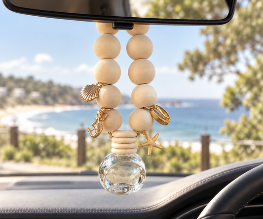 Coconut & Lime | Car Diffuser | 4x Gold Coastal Charms