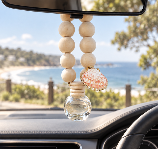 Coconut & Lime | Car Diffuser | Large Pink/White Shell