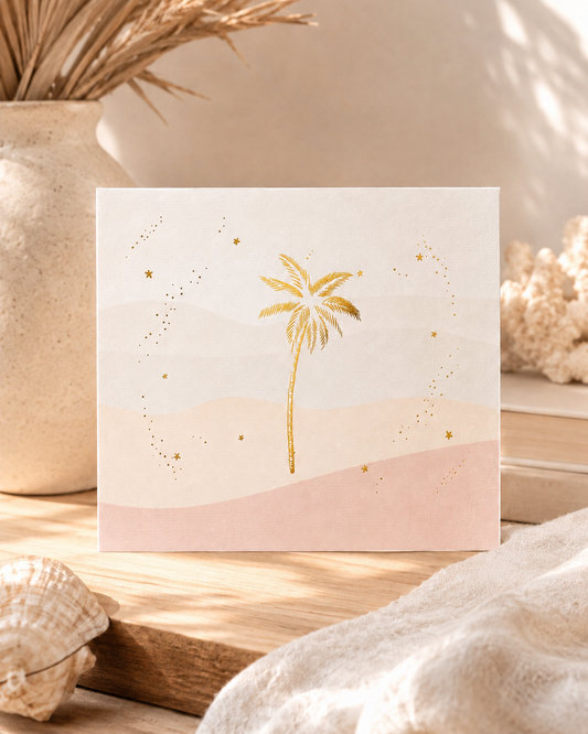 Golden Palm  | Greetings Card