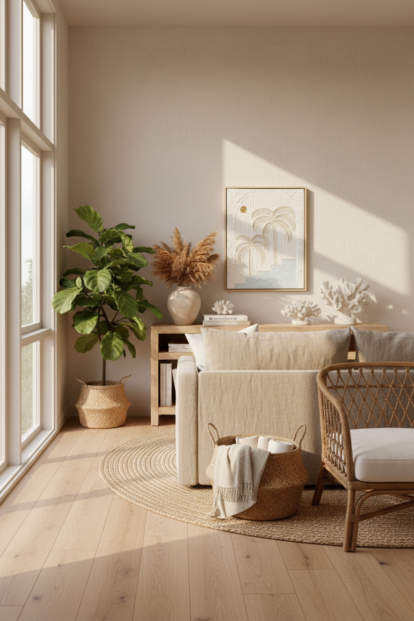Amalfi Palms | Sand & Blue -