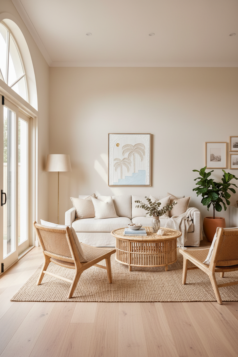 Amalfi Palms | Sand & Blue -