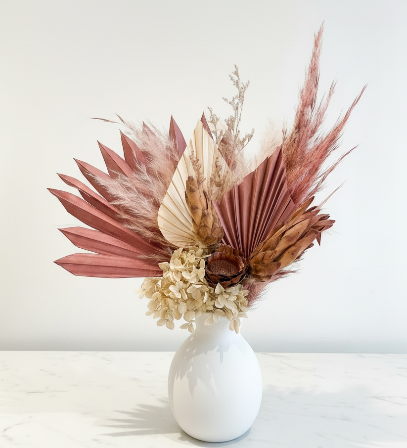 Signature Preserved Arrangement | Pink & Natural